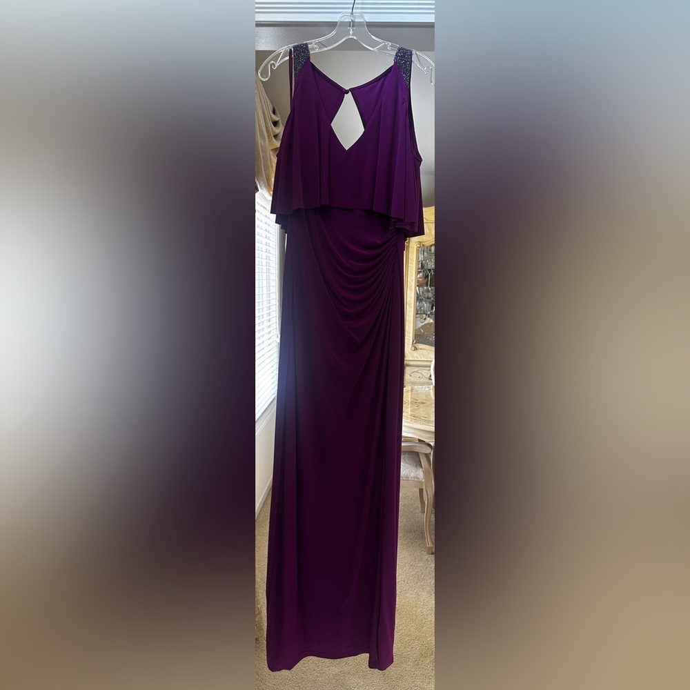 Elegant Purple Evening Gown